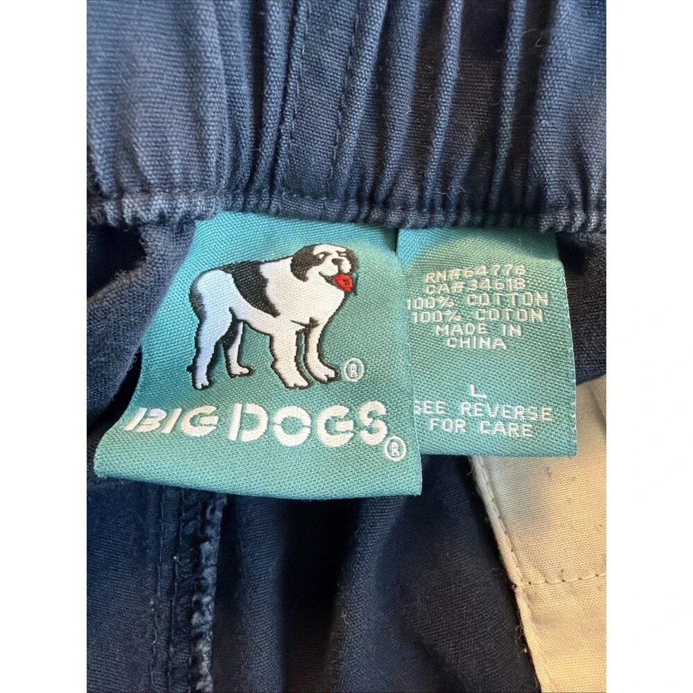 Big Dogs Navy Ripstop Cargo Shorts Baggy Skater Y2K Utility Gorp L